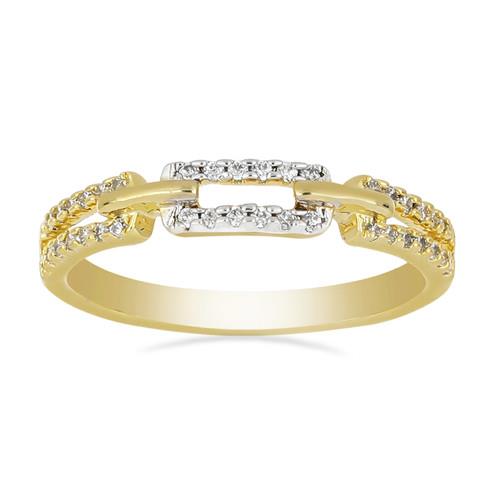 14K GOLD REAL WHITE DIAMOND GEMSTONE CLASSIC RING